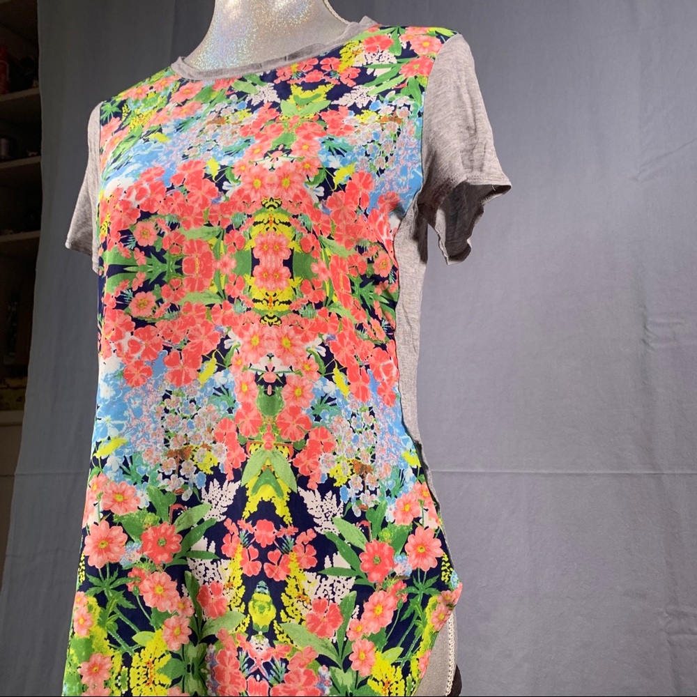 Color Thread Colorful Floral Long Tee (M) - Picture 8 of 16